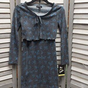 Girls' Tie-Front Cardigan & Dress Set |  art class™ | Small (6-6X)